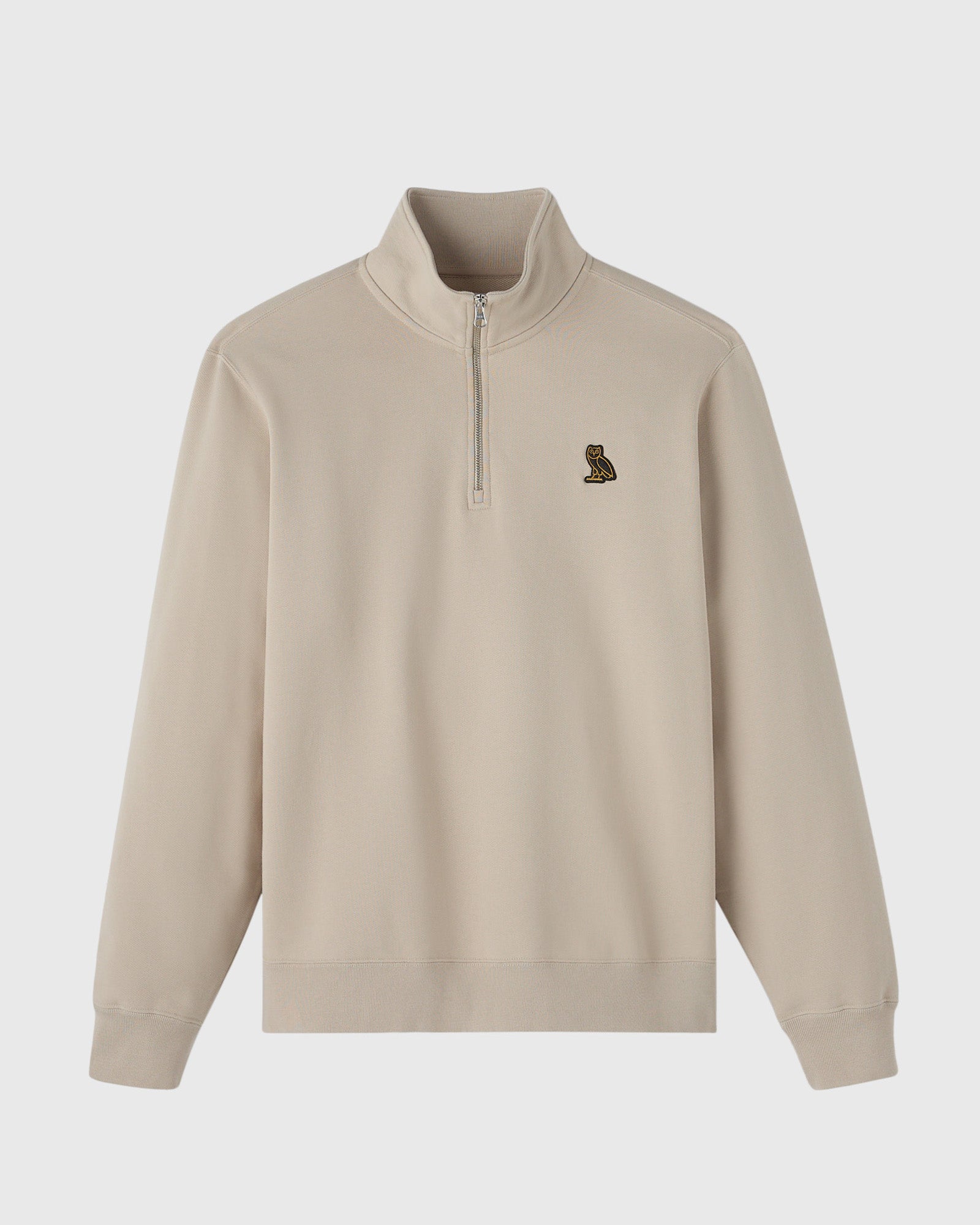 Classic Quarter-Zip Mockneck Sweatshirt - Sandstone