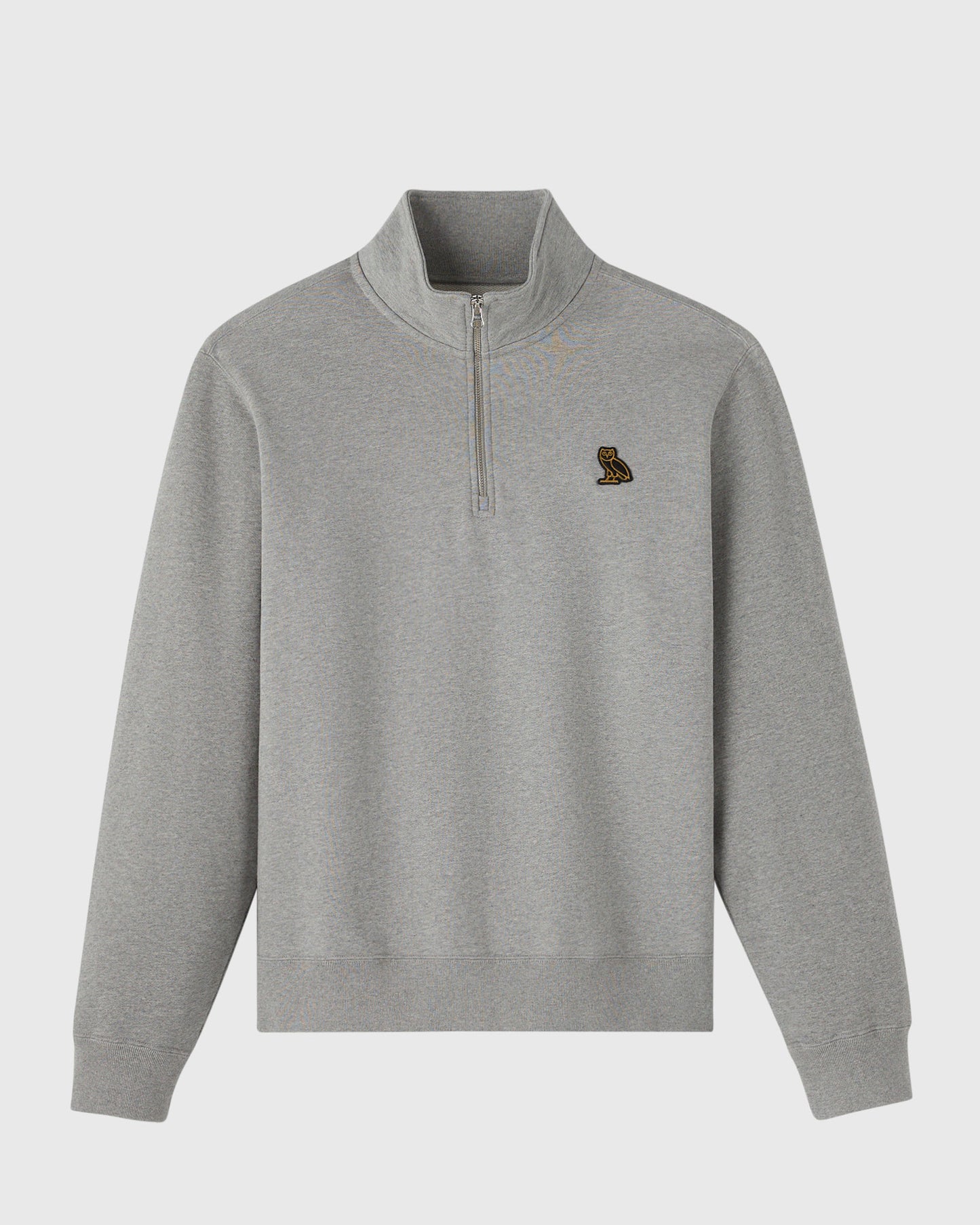 Classic Quarter-Zip Mockneck Sweatshirt - Heather Grey
