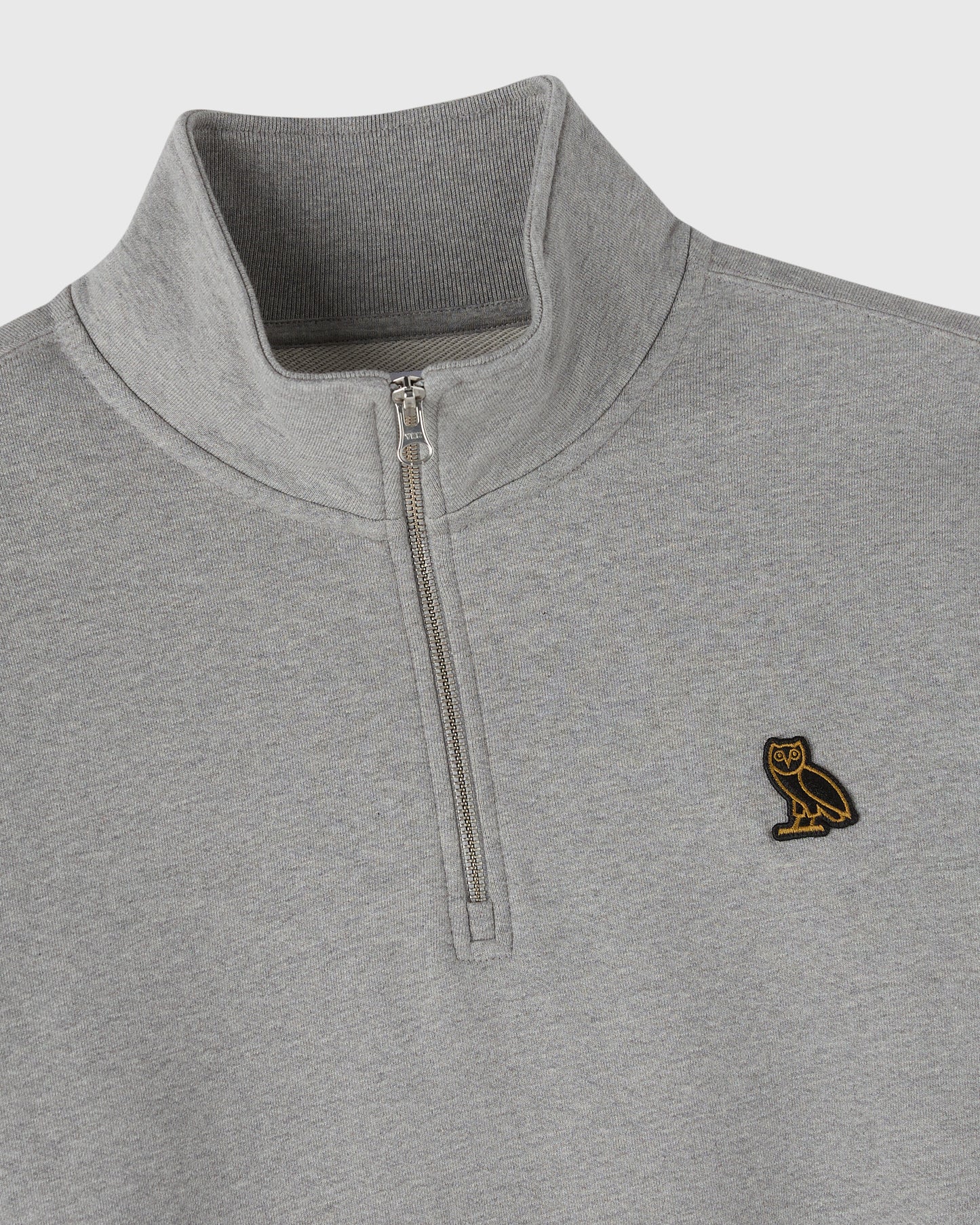 Classic Quarter-Zip Mockneck Sweatshirt - Heather Grey
