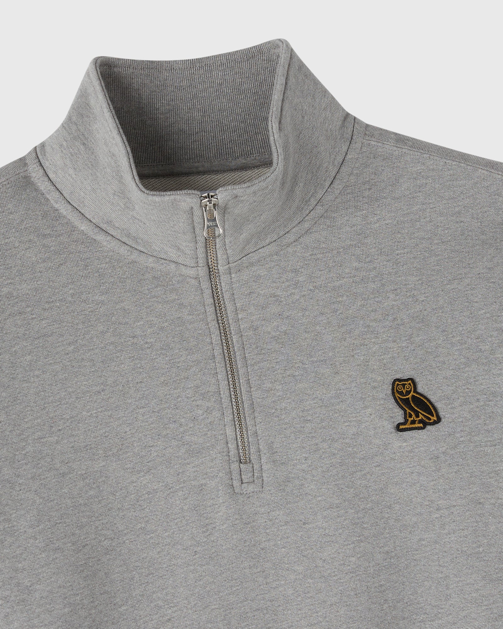 Classic Quarter-Zip Mockneck Sweatshirt - Heather Grey