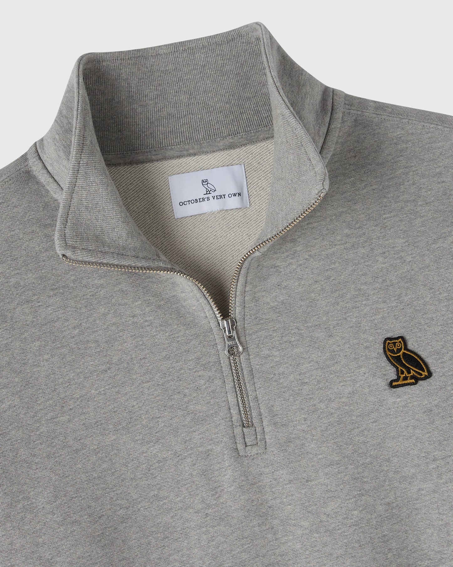 Classic Quarter-Zip Mockneck Sweatshirt - Heather Grey