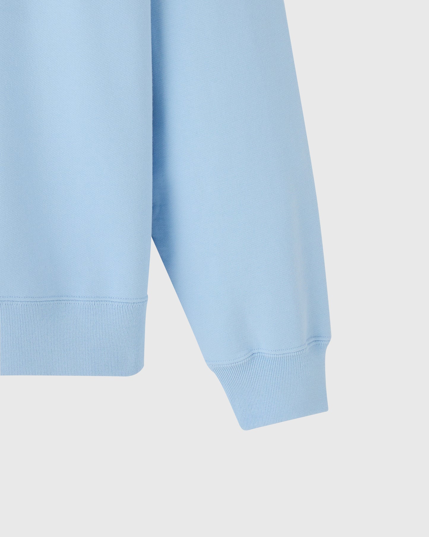 Classic Quarter-Zip Mockneck Sweatshirt - Light Blue