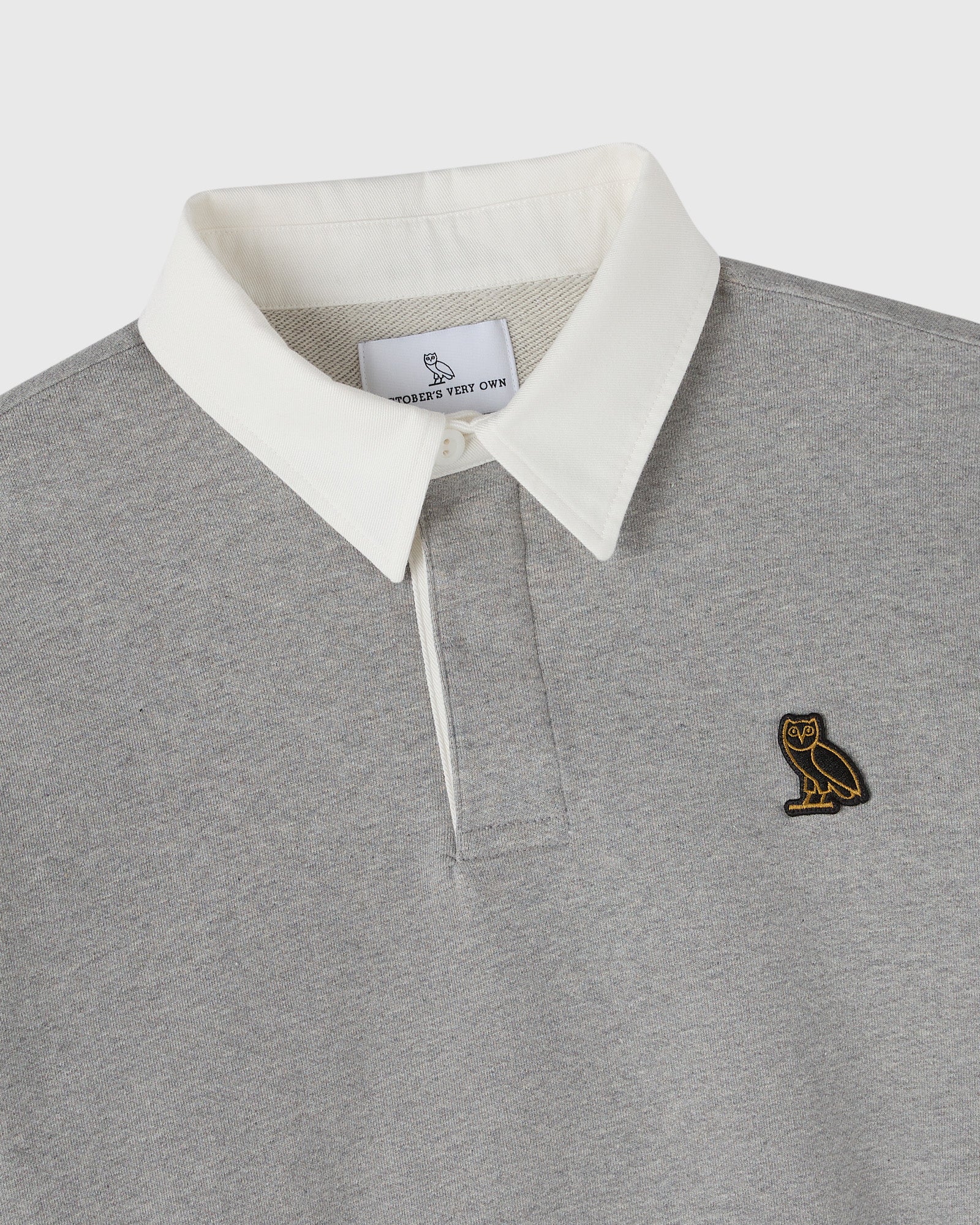 Classic Rugby Polo - Heather Grey