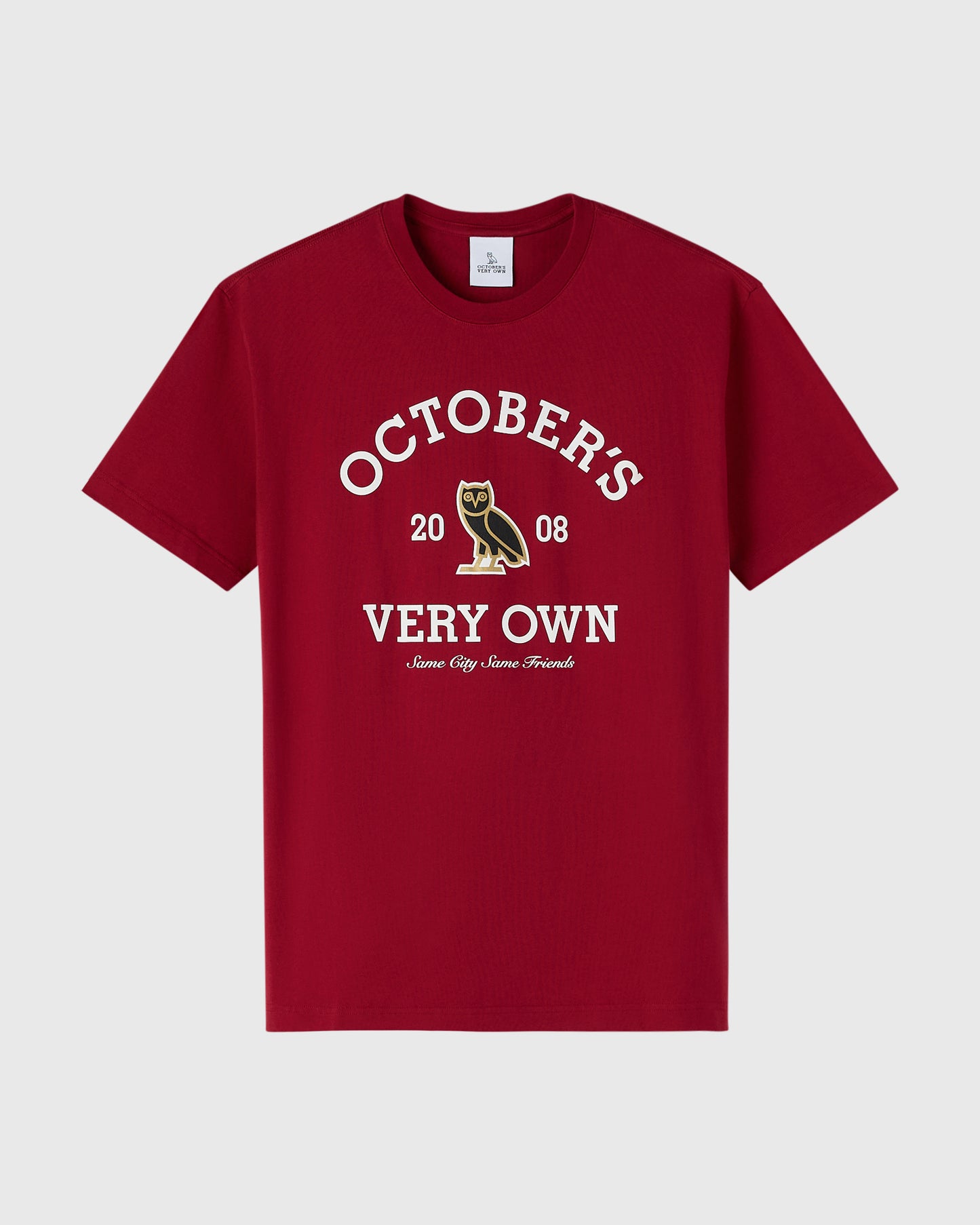 T-shirt universitaire - Rouge foncé