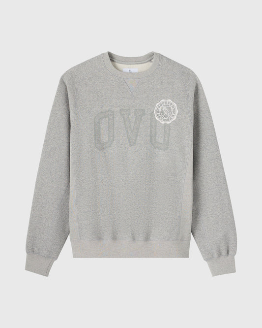 Heritage Fleece Raglan Crewneck - Heather Grey