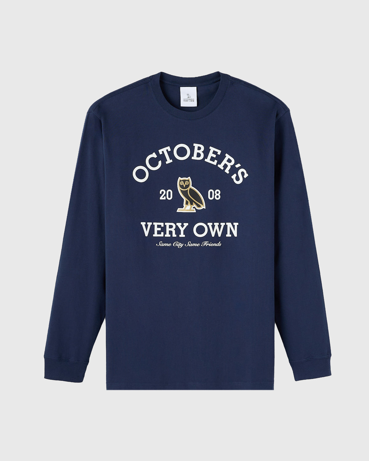 T-shirt à manches longues Collegiate - Bleu marine royal