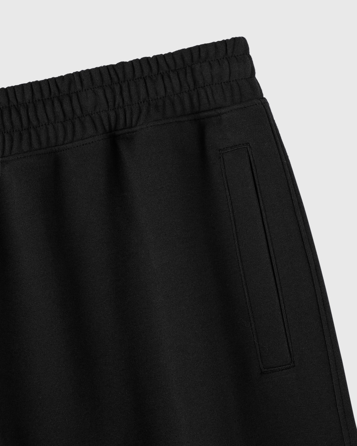 PANTALON DE SURVÊTEMENT SURDIMENSIONNÉ EN MAILLE DOUBLE - NOIR