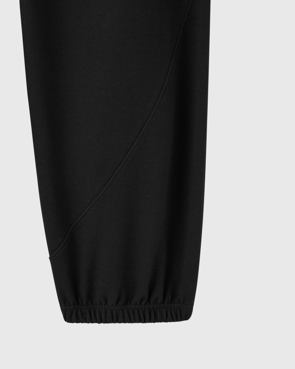 PANTALON DE SURVÊTEMENT SURDIMENSIONNÉ EN MAILLE DOUBLE - NOIR
