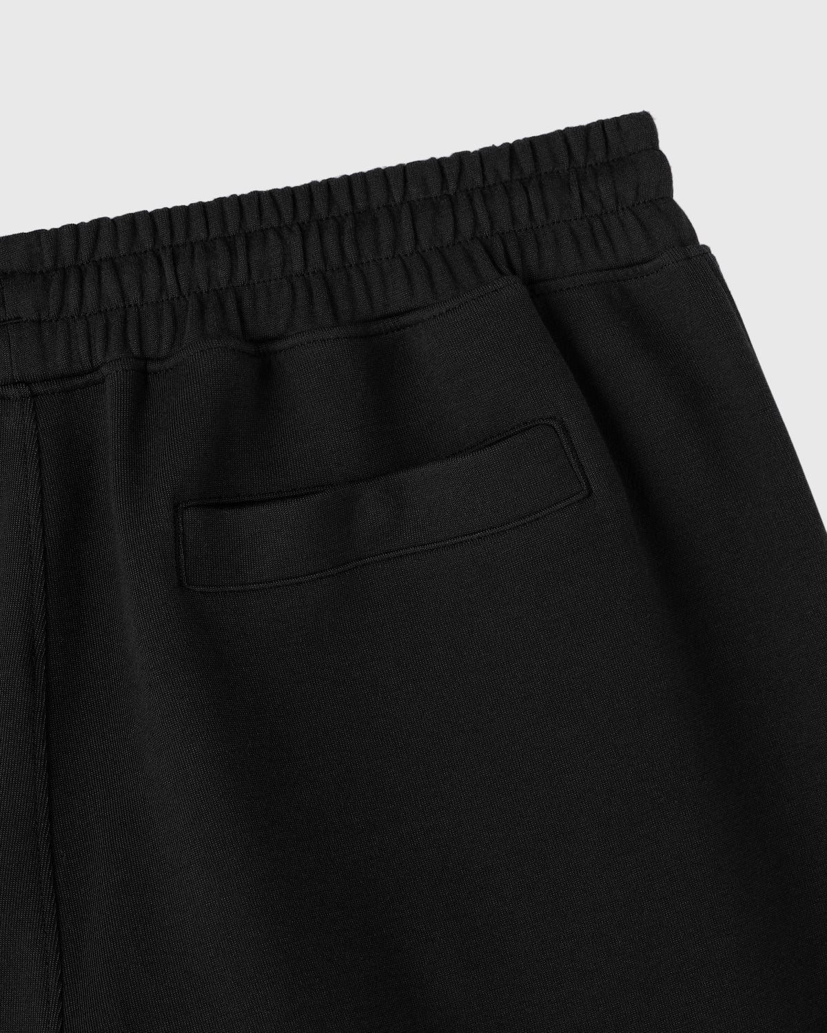 PANTALON DE SURVÊTEMENT SURDIMENSIONNÉ EN MAILLE DOUBLE - NOIR