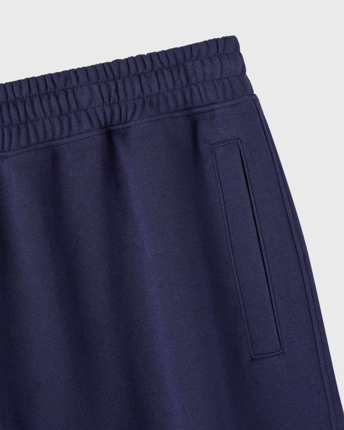 PANTALON DE SURVÊTEMENT SURDIMENSIONNÉ EN MAILLE DOUBLE - BLEU MARINE