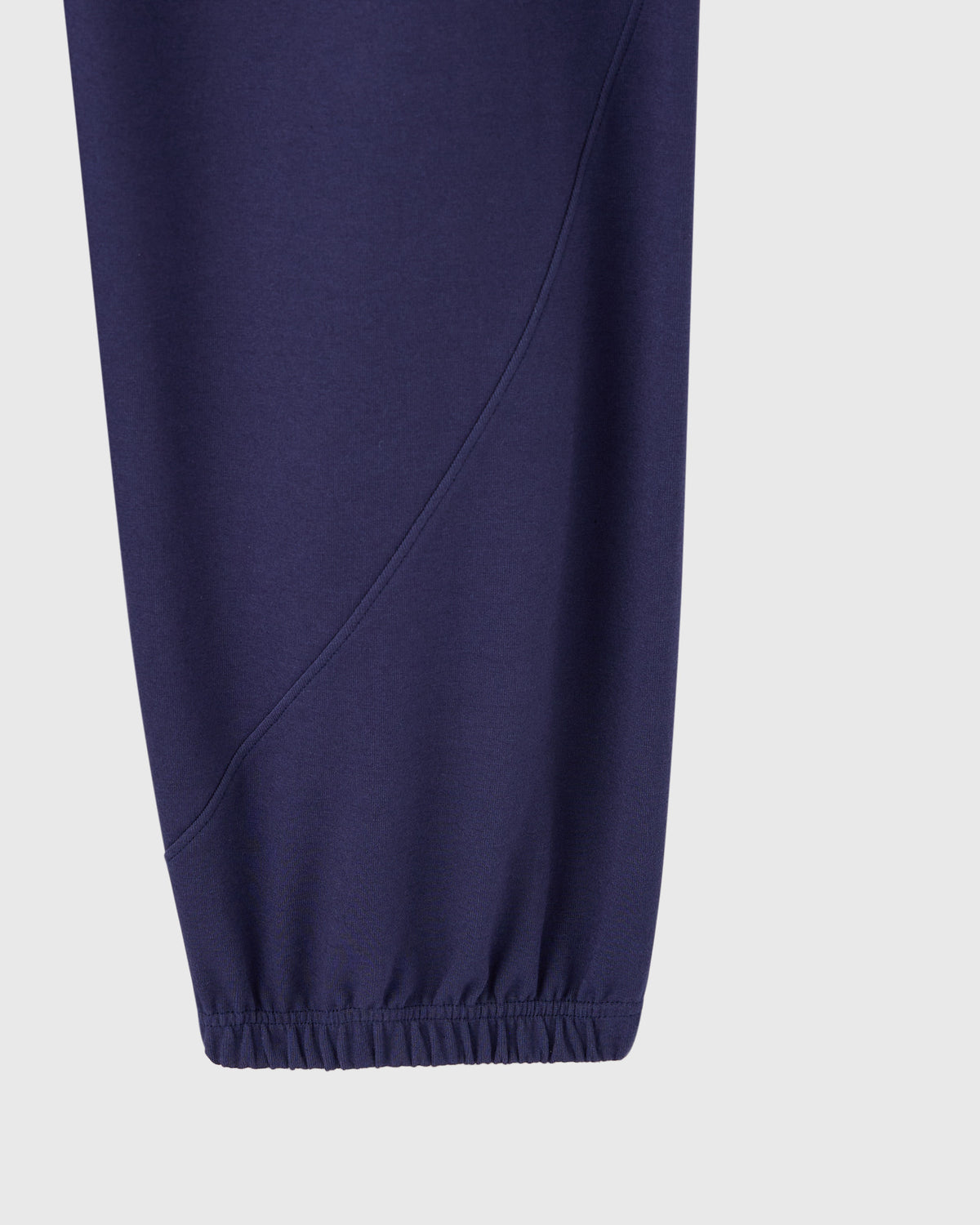 PANTALON DE SURVÊTEMENT SURDIMENSIONNÉ EN MAILLE DOUBLE - BLEU MARINE