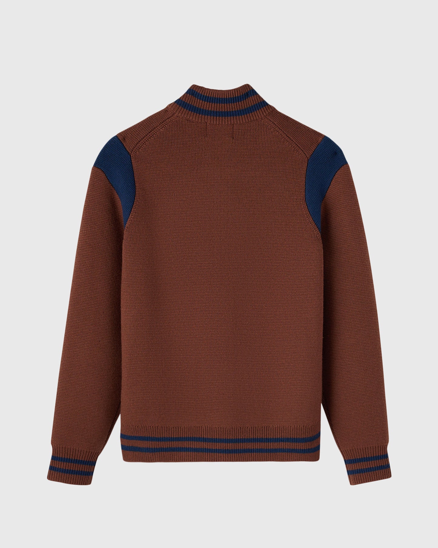 Varsity O Zip Cardigan - Hickory