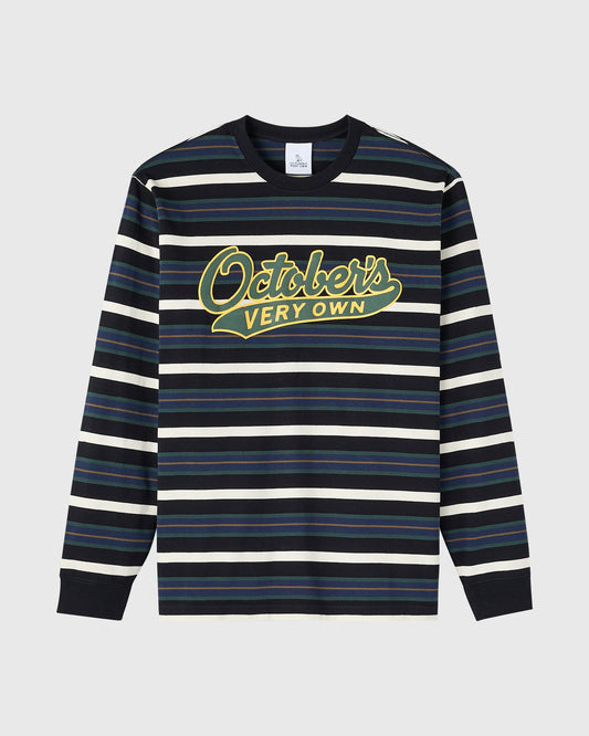 Sports Script Long-Sleeve Tee - Black