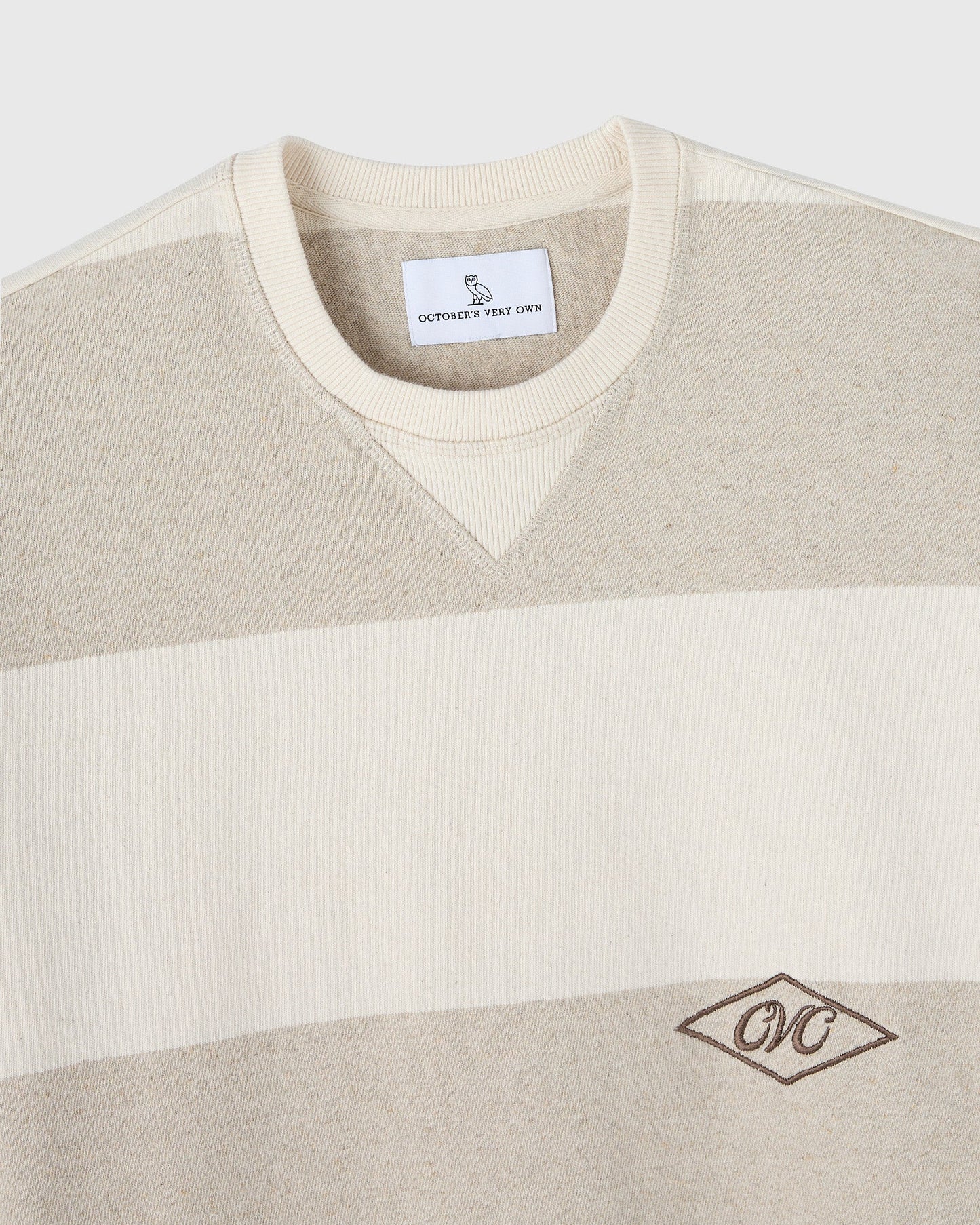 Natural Yarn Stripe Piqué Tee - Natural