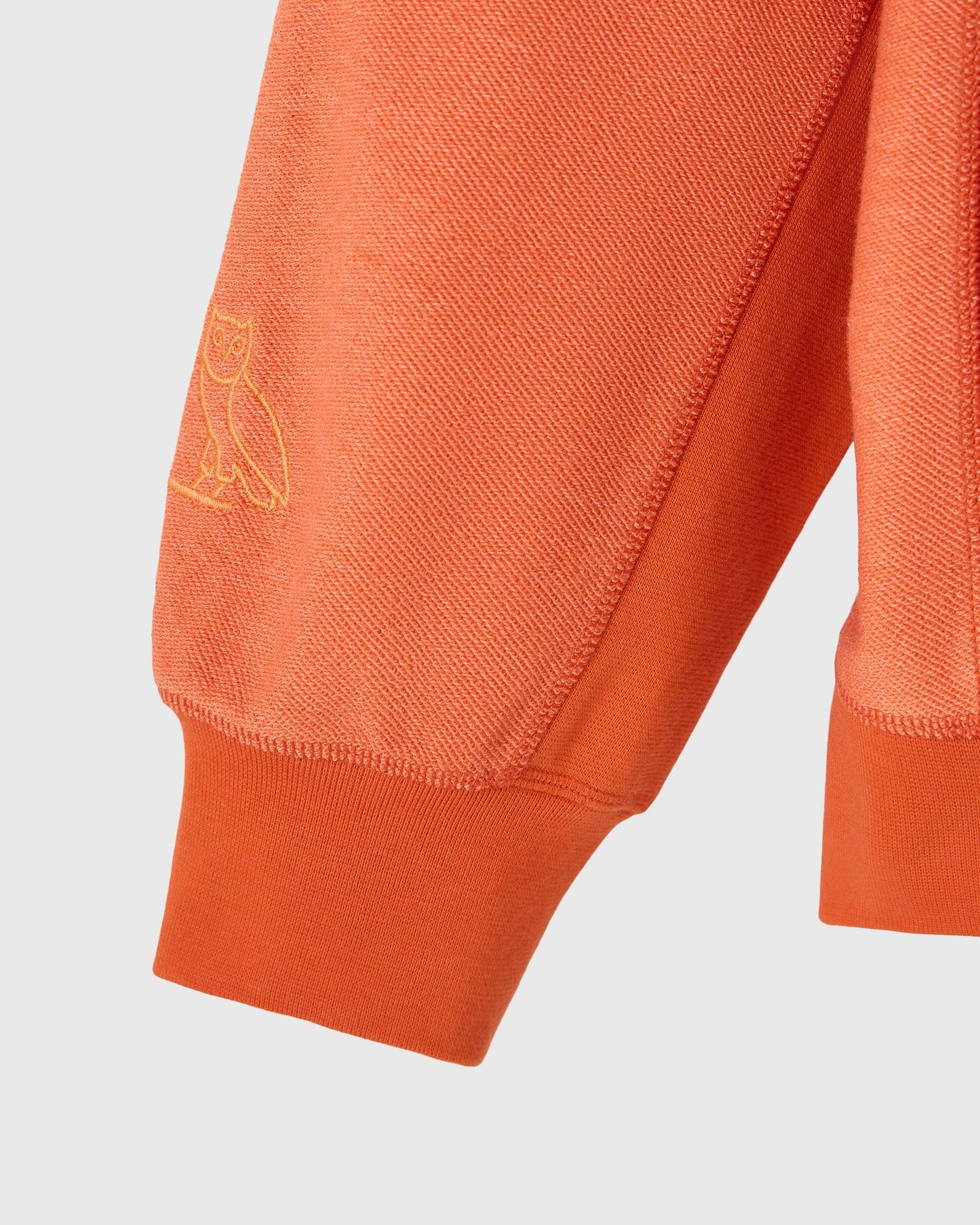 Reverse French Terry Hoodie - Rust