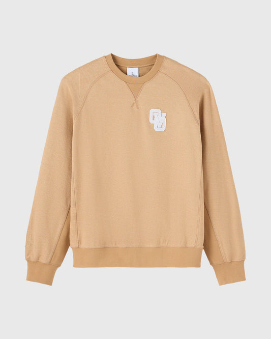 Reverse French Terry Crewneck - Camel