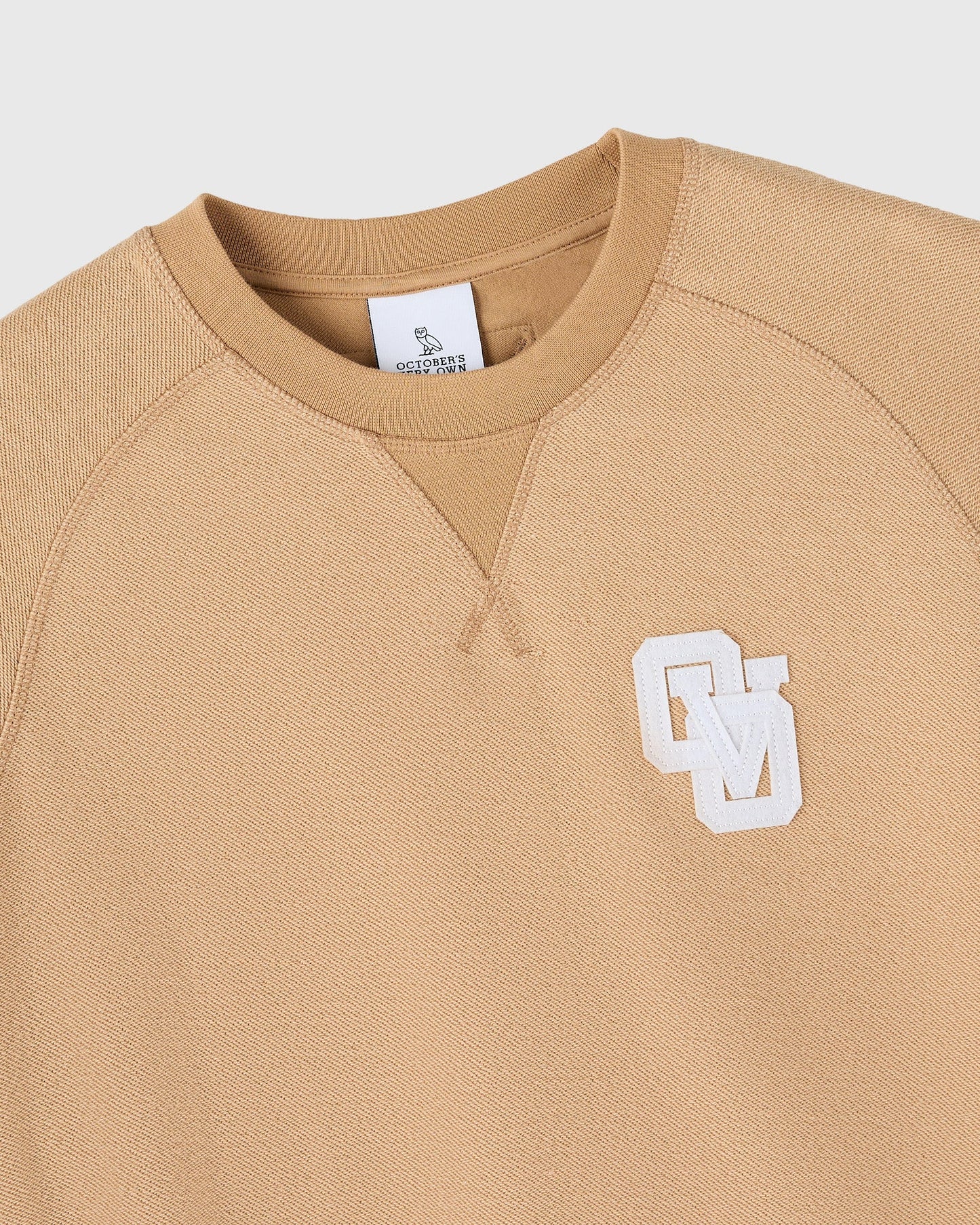 Reverse French Terry Crewneck - Camel