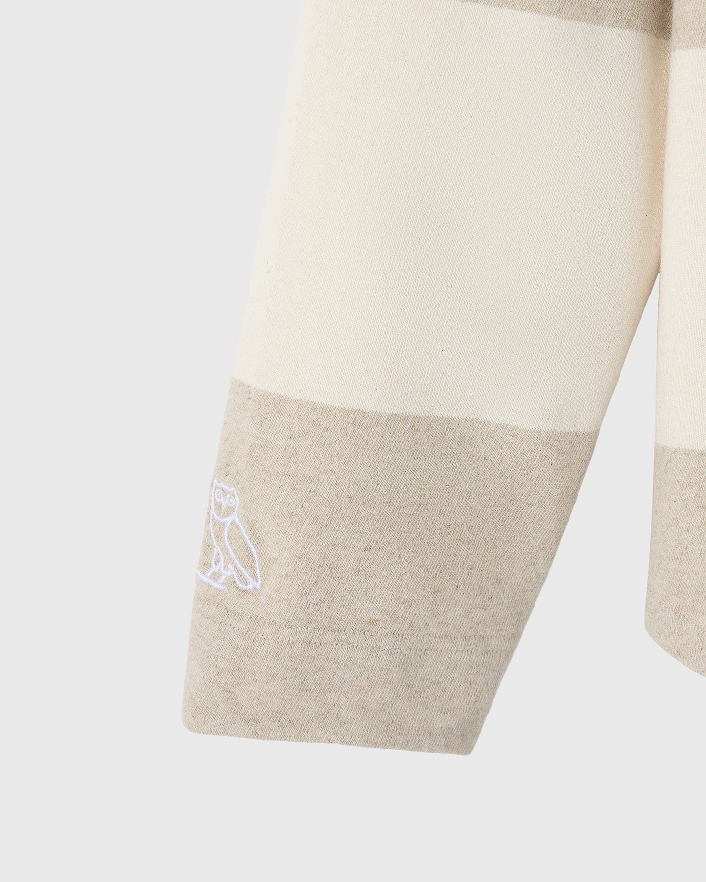Natural Yarn Stripe Rugby Polo - Natural