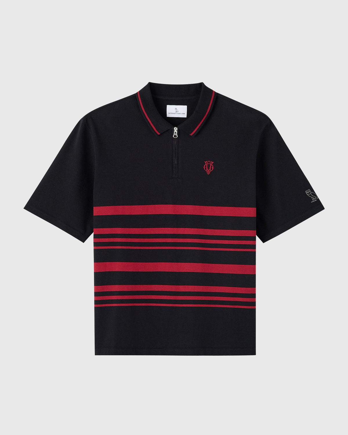 Polo rayé YD - Noir