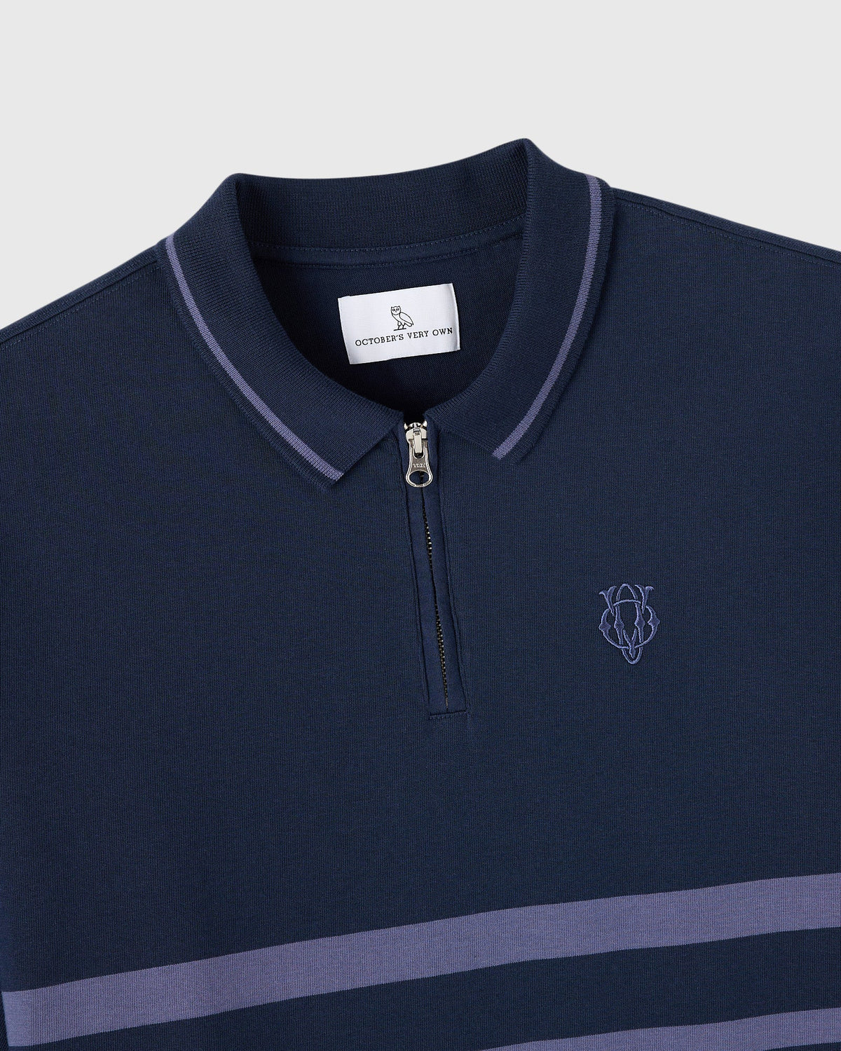 POLO À RAYURES YD - BLEU MARINE ROYAL