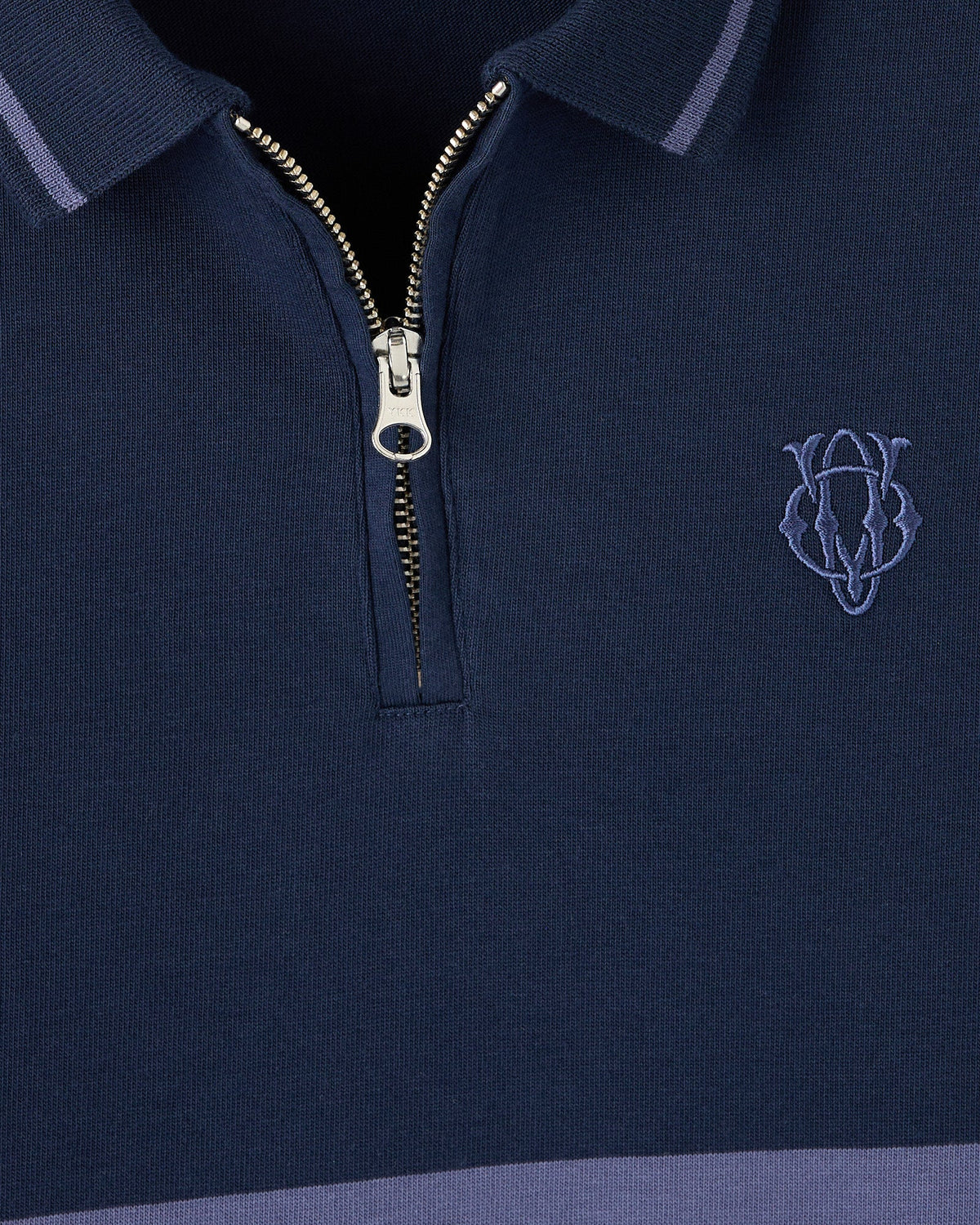 POLO À RAYURES YD - BLEU MARINE ROYAL