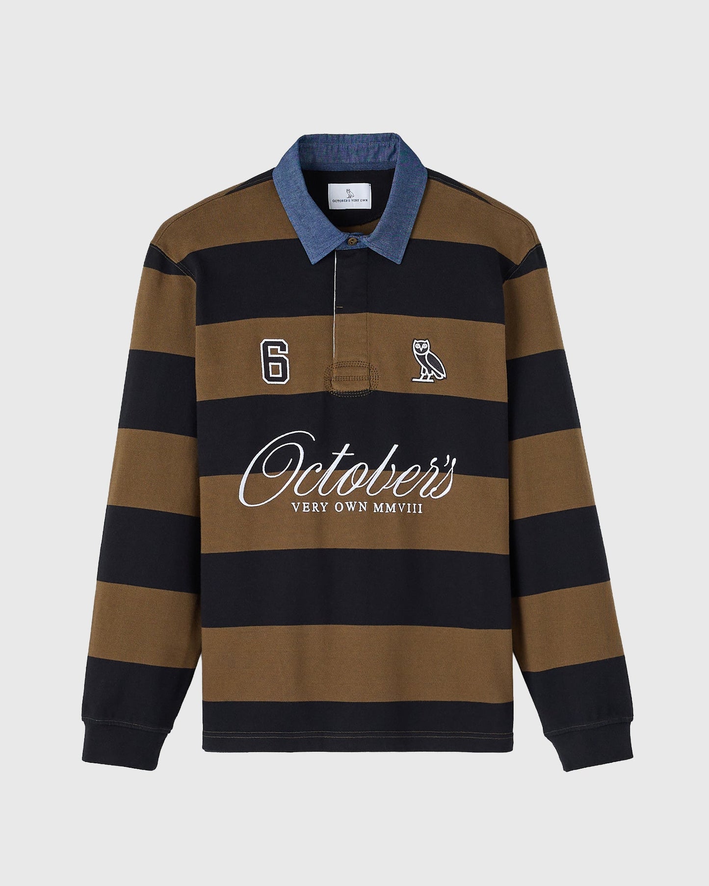 Stripe Script Rugby Polo