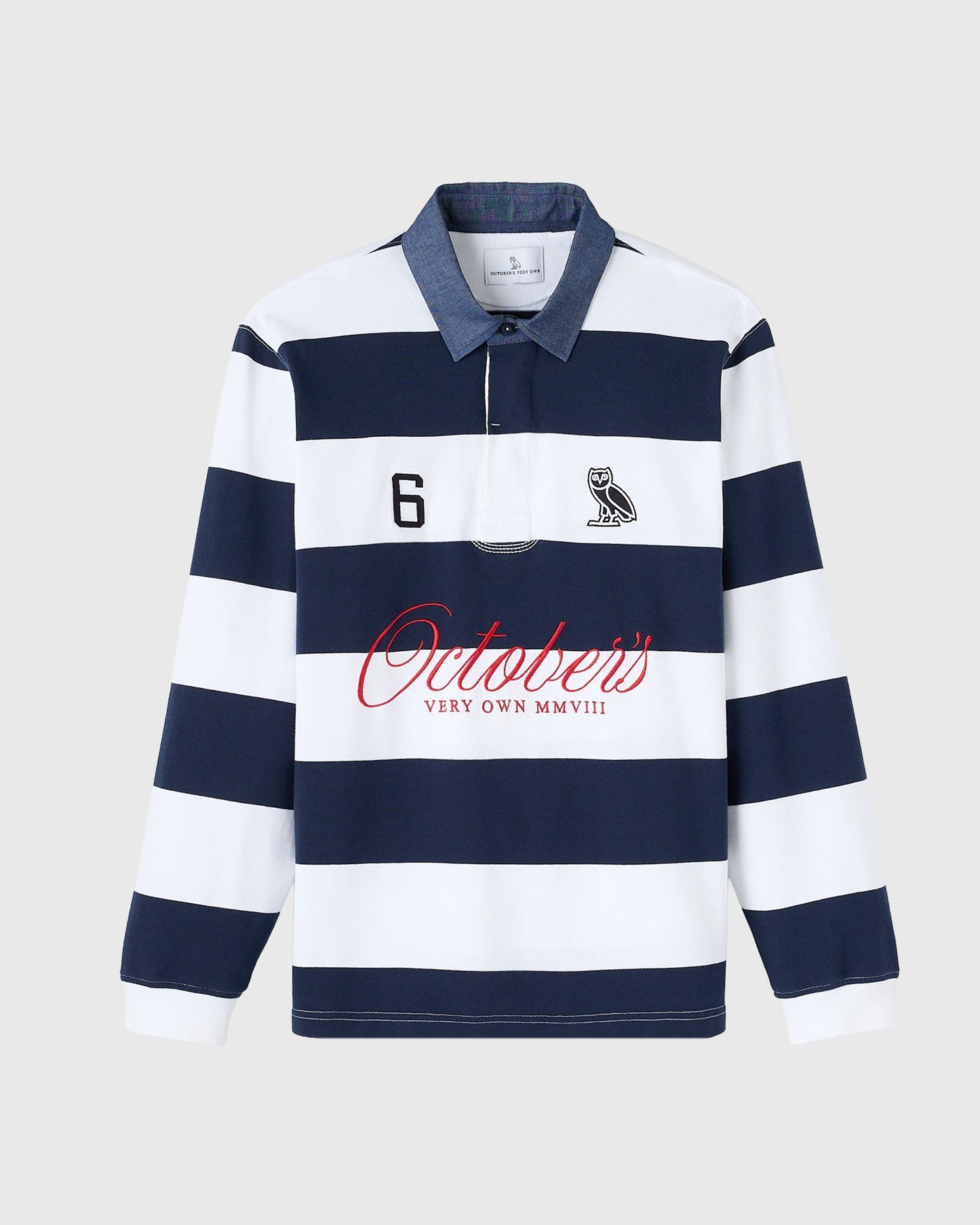 Stripe Script Rugby Polo