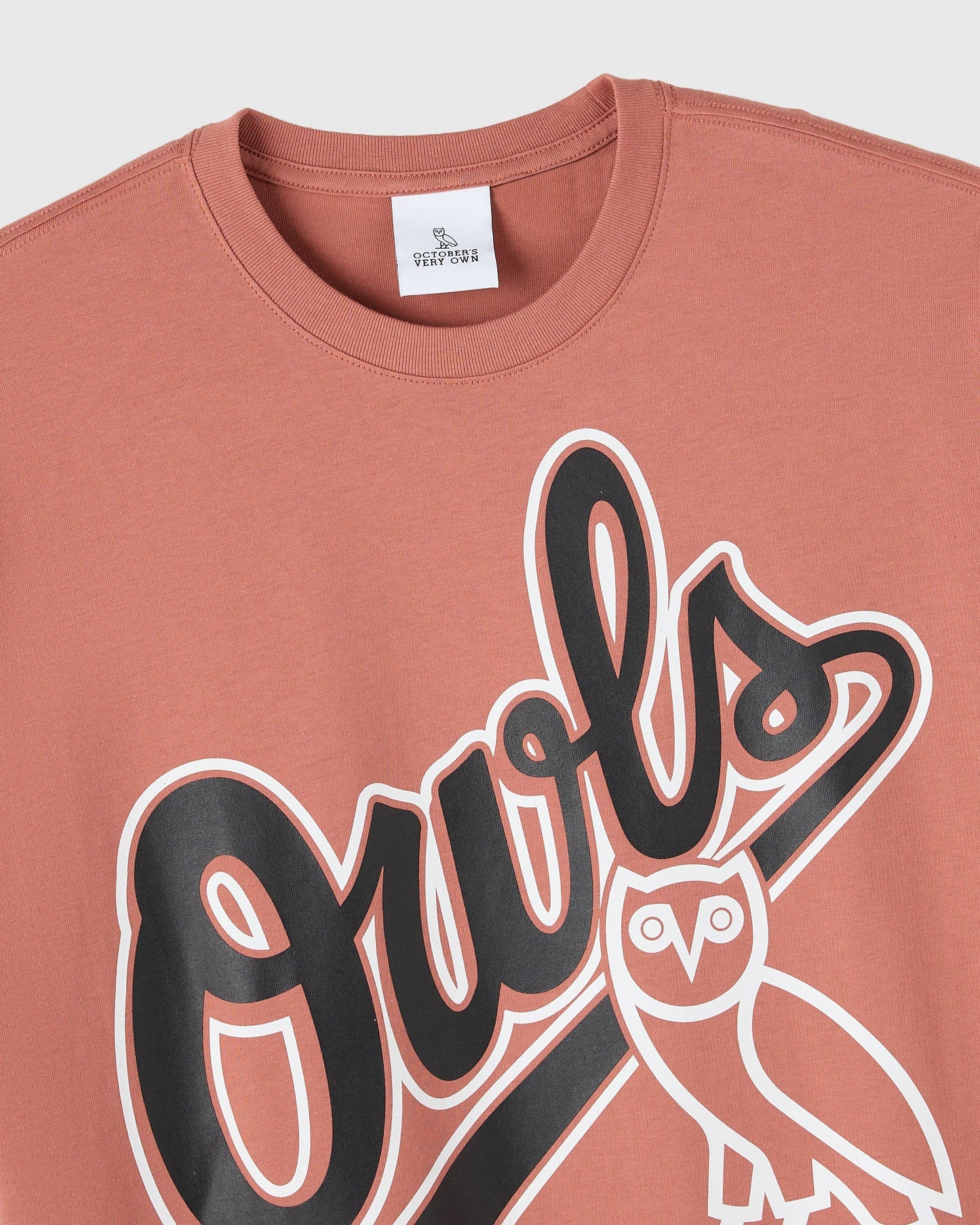 Owls Ballpark Tee - Rosewood