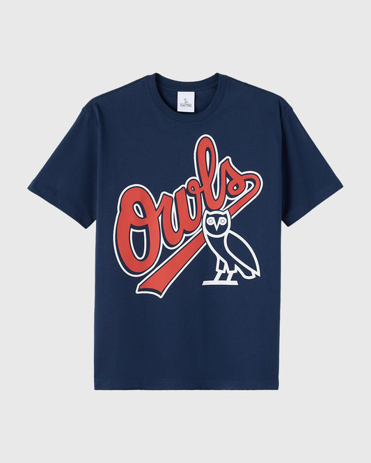 Owls Ballpark Tee - Night Owl Navy