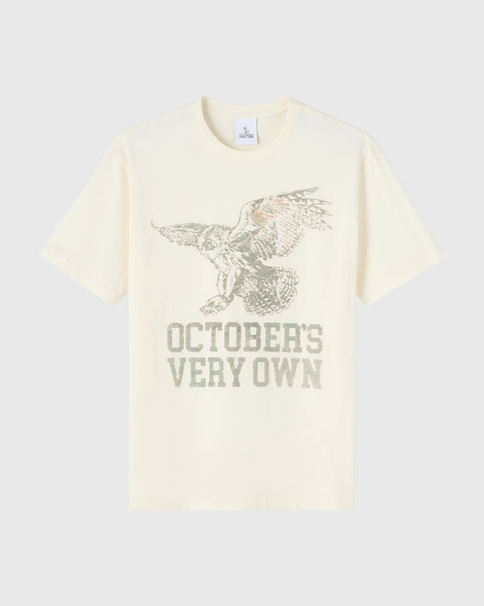 Owl Puff Print Tee - Cream