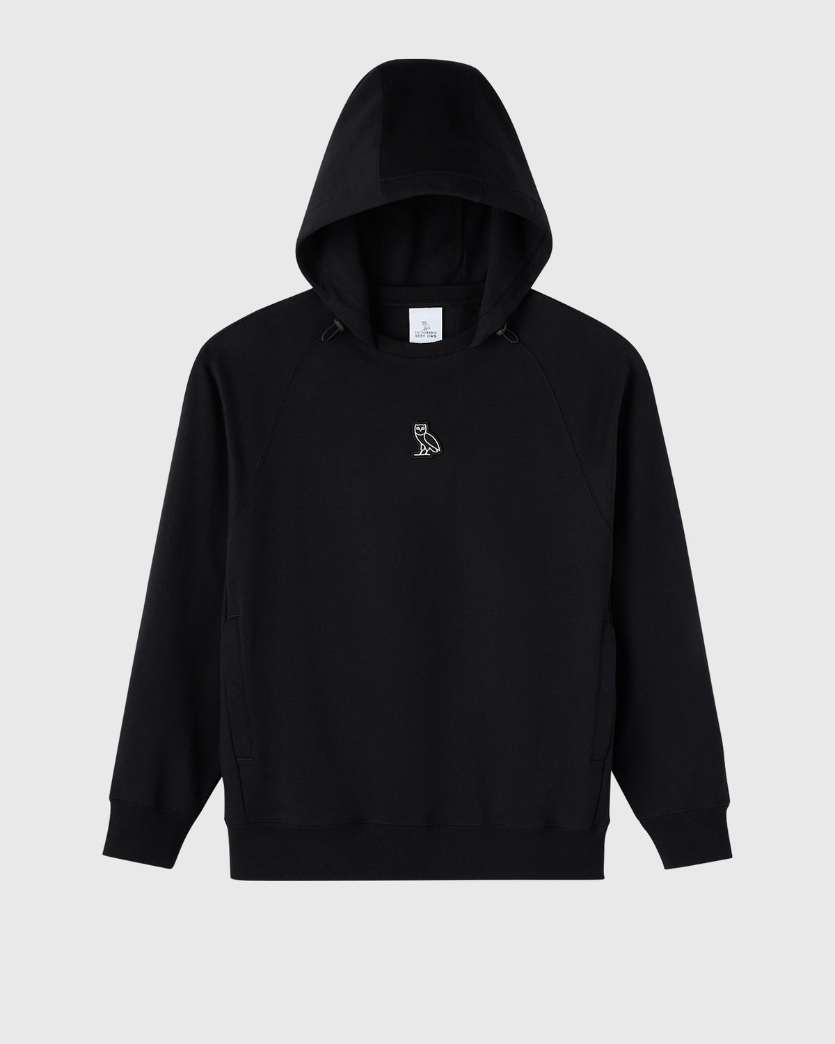 SWEAT À CAPUCHE SURDIMENSIONNÉ EN MAILLE DOUBLE - NOIR