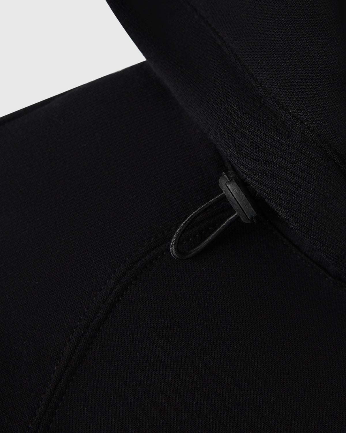 SWEAT À CAPUCHE SURDIMENSIONNÉ EN MAILLE DOUBLE - NOIR