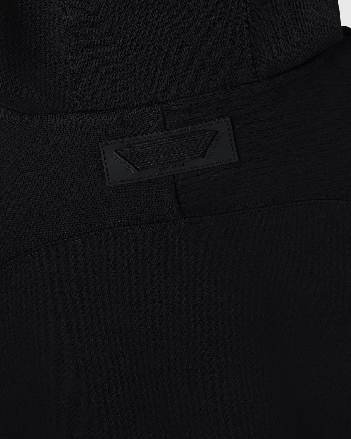 SWEAT À CAPUCHE SURDIMENSIONNÉ EN MAILLE DOUBLE - NOIR