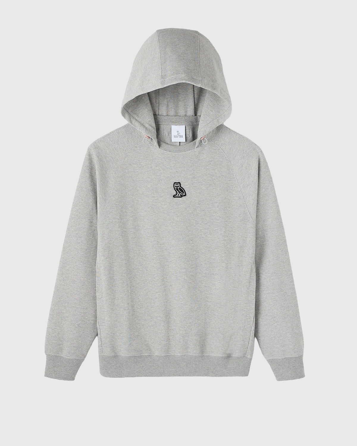 SWEAT À CAPUCHE SURDIMENSIONNÉ EN MAILLE DOUBLE - GRIS CHINÉ