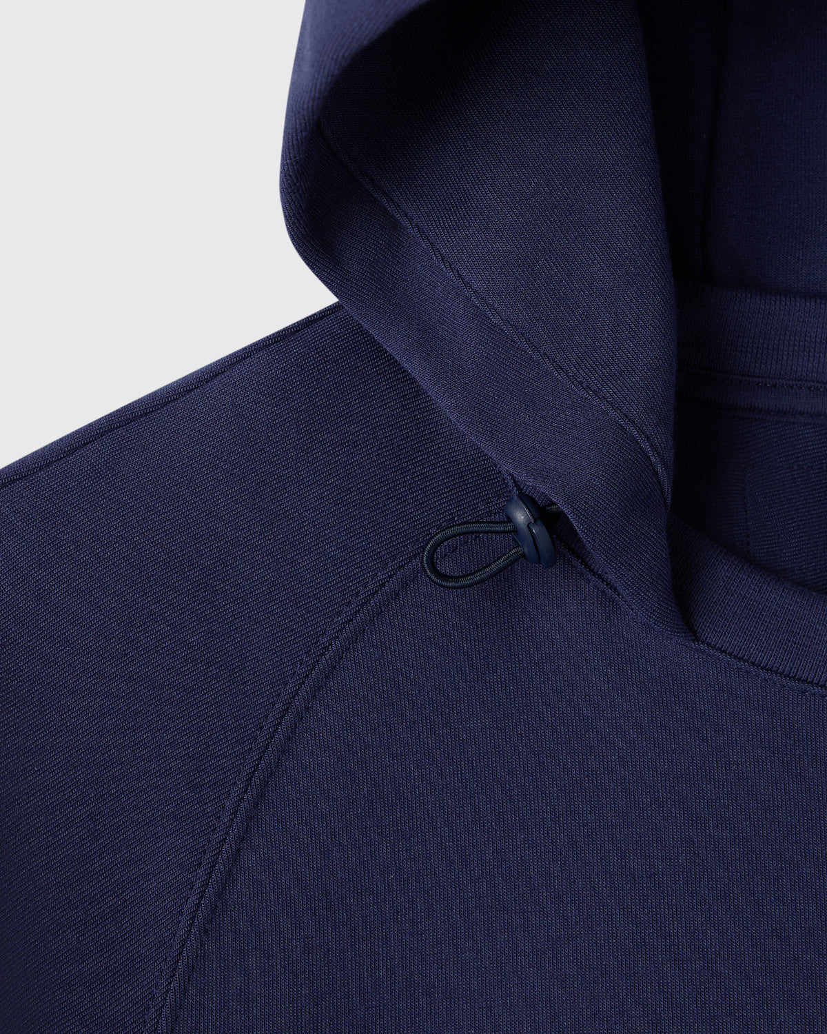 SWEAT À CAPUCHE SURDIMENSIONNÉ EN MAILLE DOUBLE - BLEU MARINE
