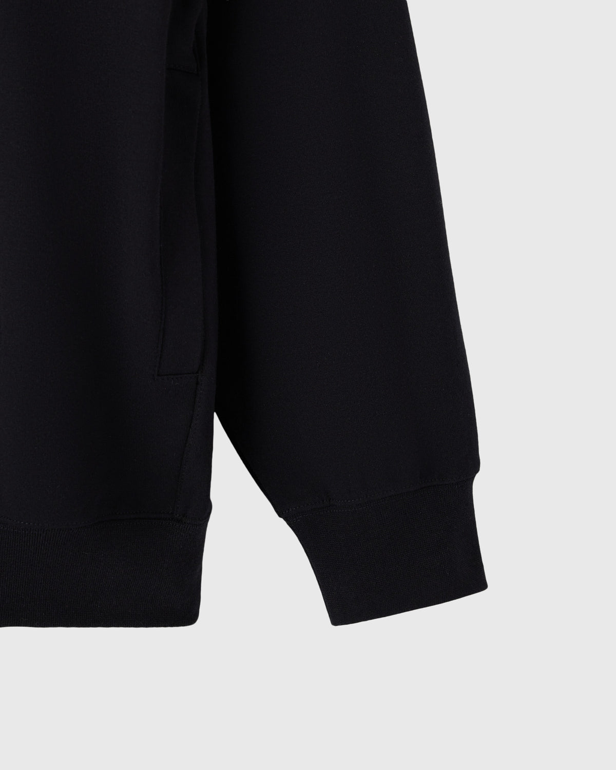 Pull col rond oversize en maille double - Noir