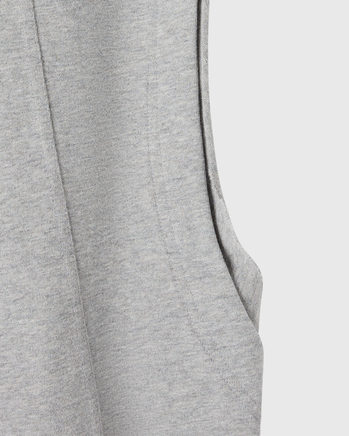 T-SHIRT À DÉCOUPE GRAPHIQUE - GRIS CHINÉ