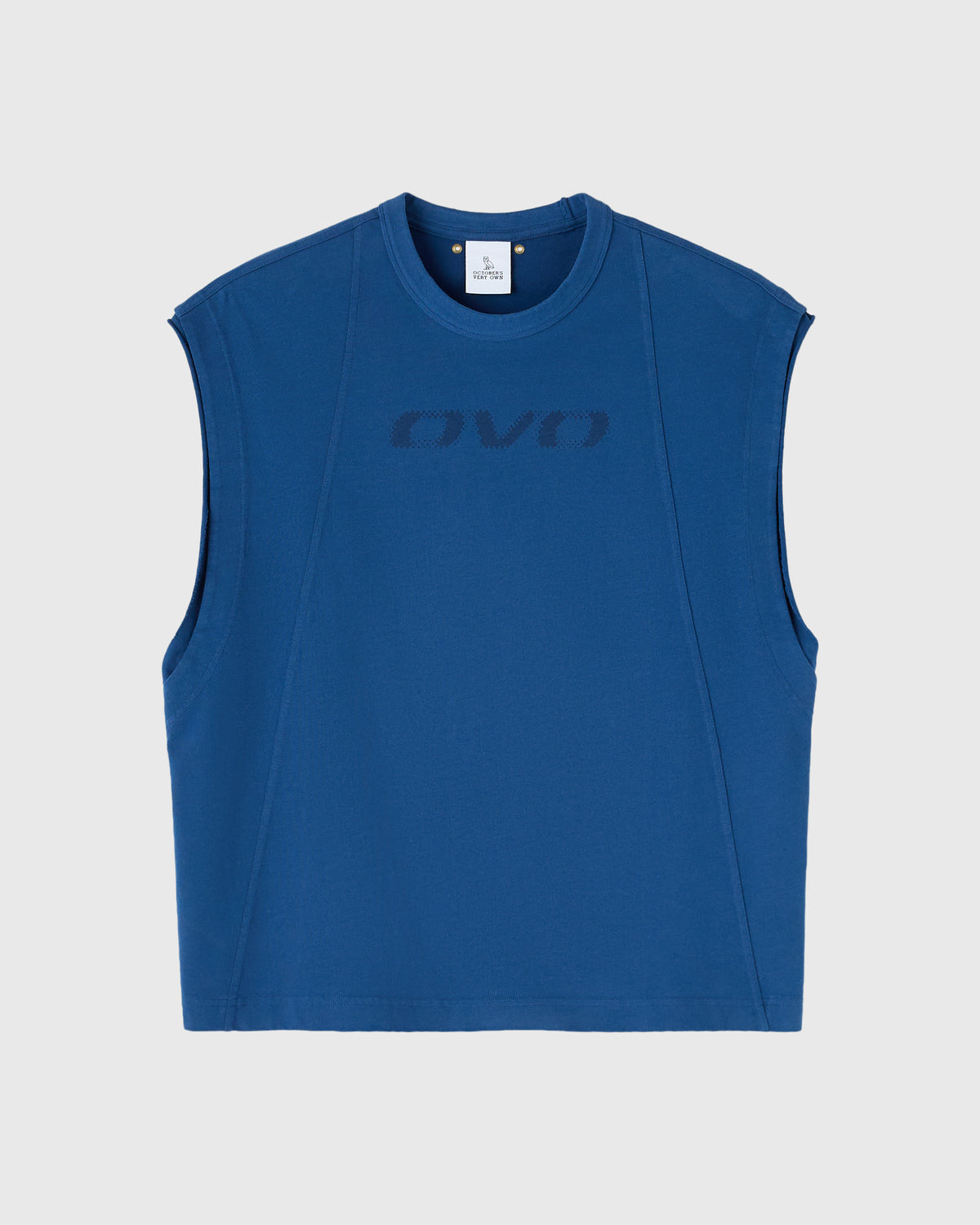 T-SHIRT À DÉCOUPE GRAPHIQUE - DENIM FONCÉ