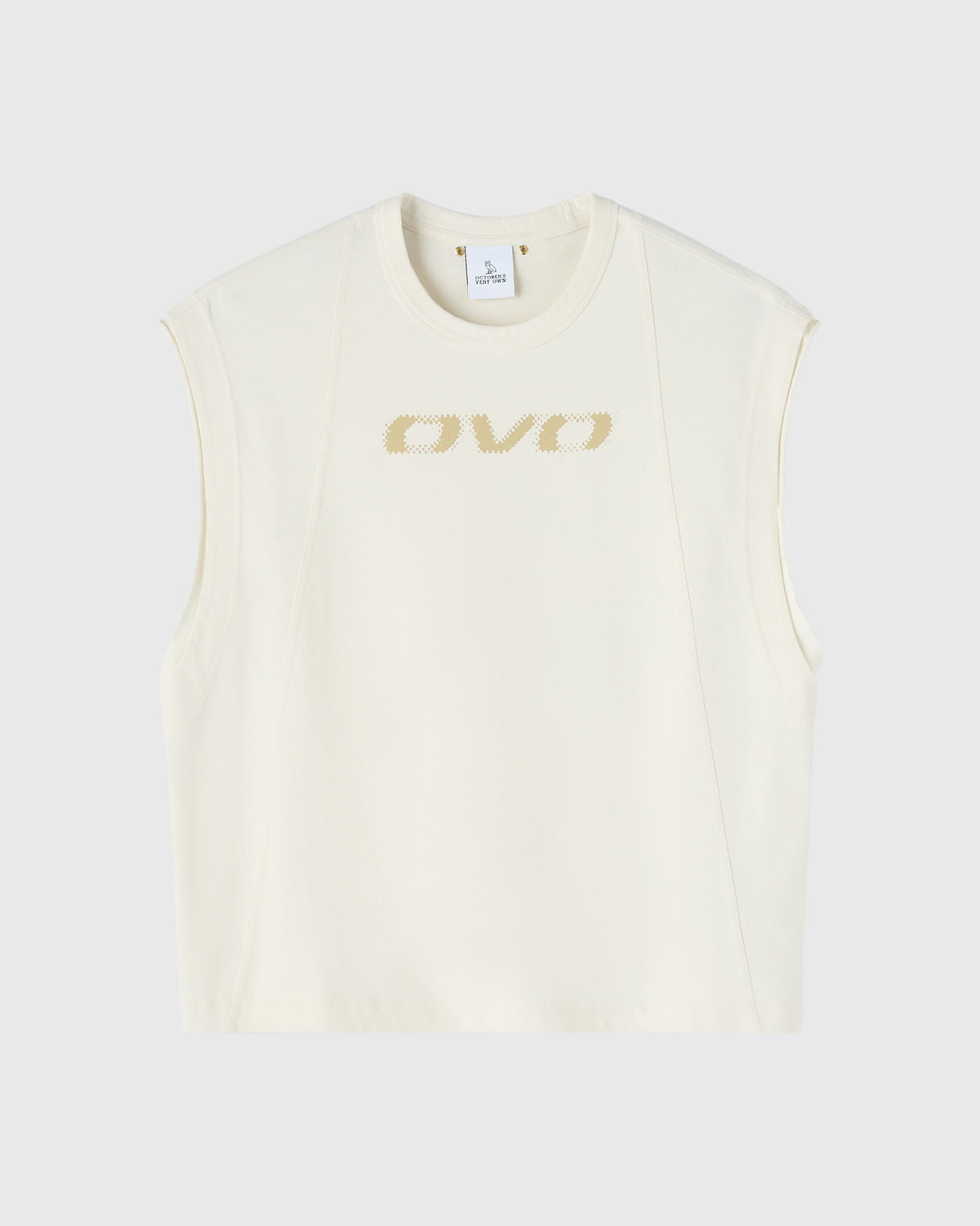 T-SHIRT À DÉCOUPE GRAPHIQUE - CRÈME