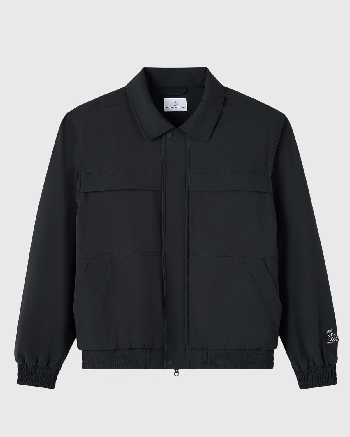 VESTE DE PILOTE EN NYLON - NOIRE