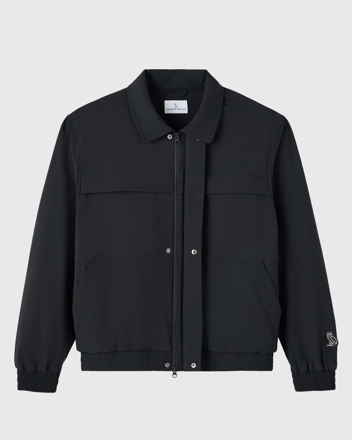 VESTE DE PILOTE EN NYLON - NOIRE