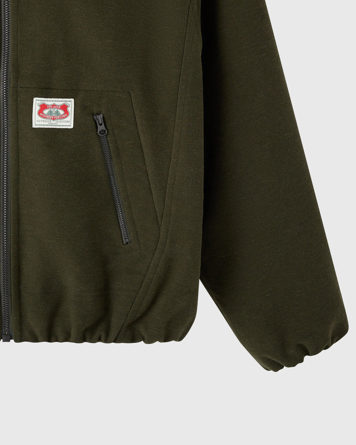 SWEAT À CAPUCHE EN TWILL DOUX REMBOURRÉ - RÉSINE NOIRE