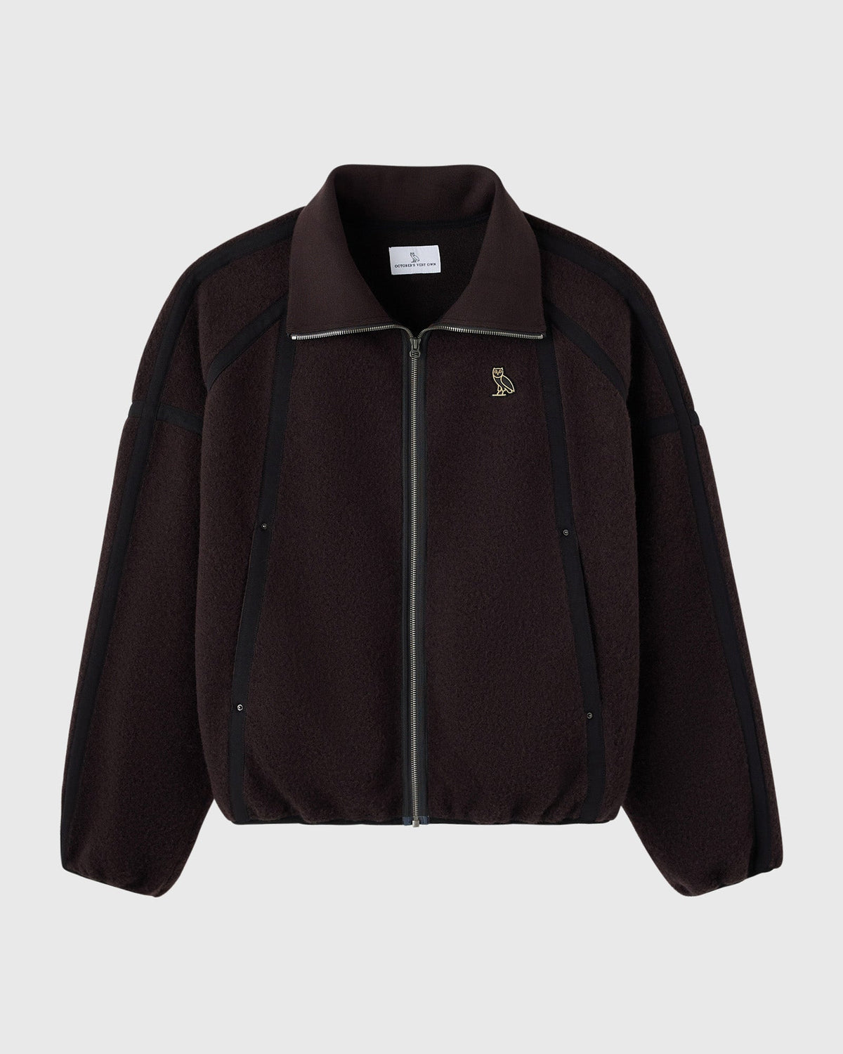 Wooly Fleece Bomber Jacket - Black Coco