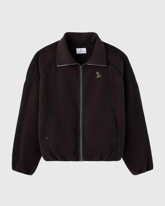 Wooly Fleece Bomber Jacket - Black Coco