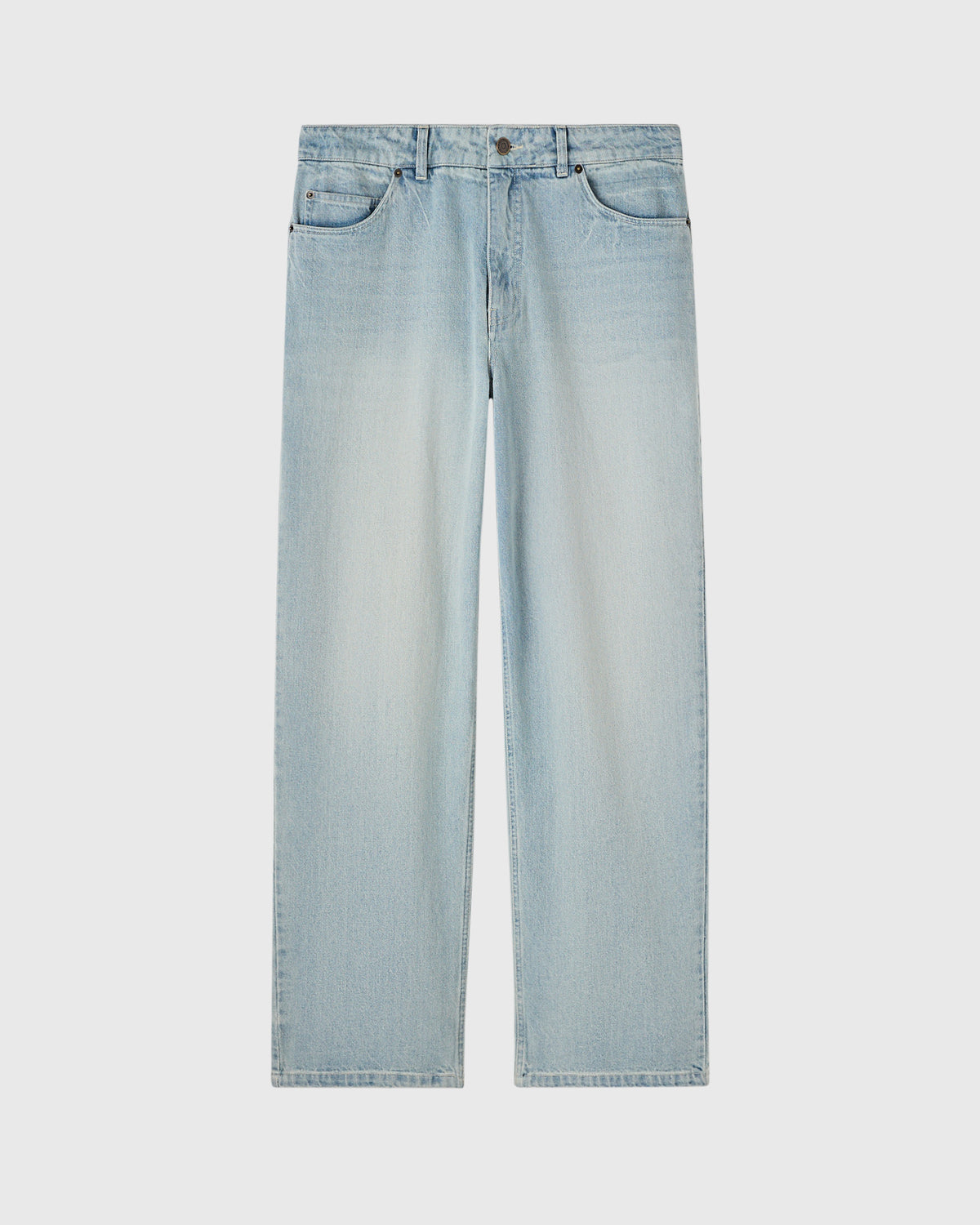 JEAN EN DENIM COUPE DÉCONTRACTÉE - DÉLAVAGE VINTAGE