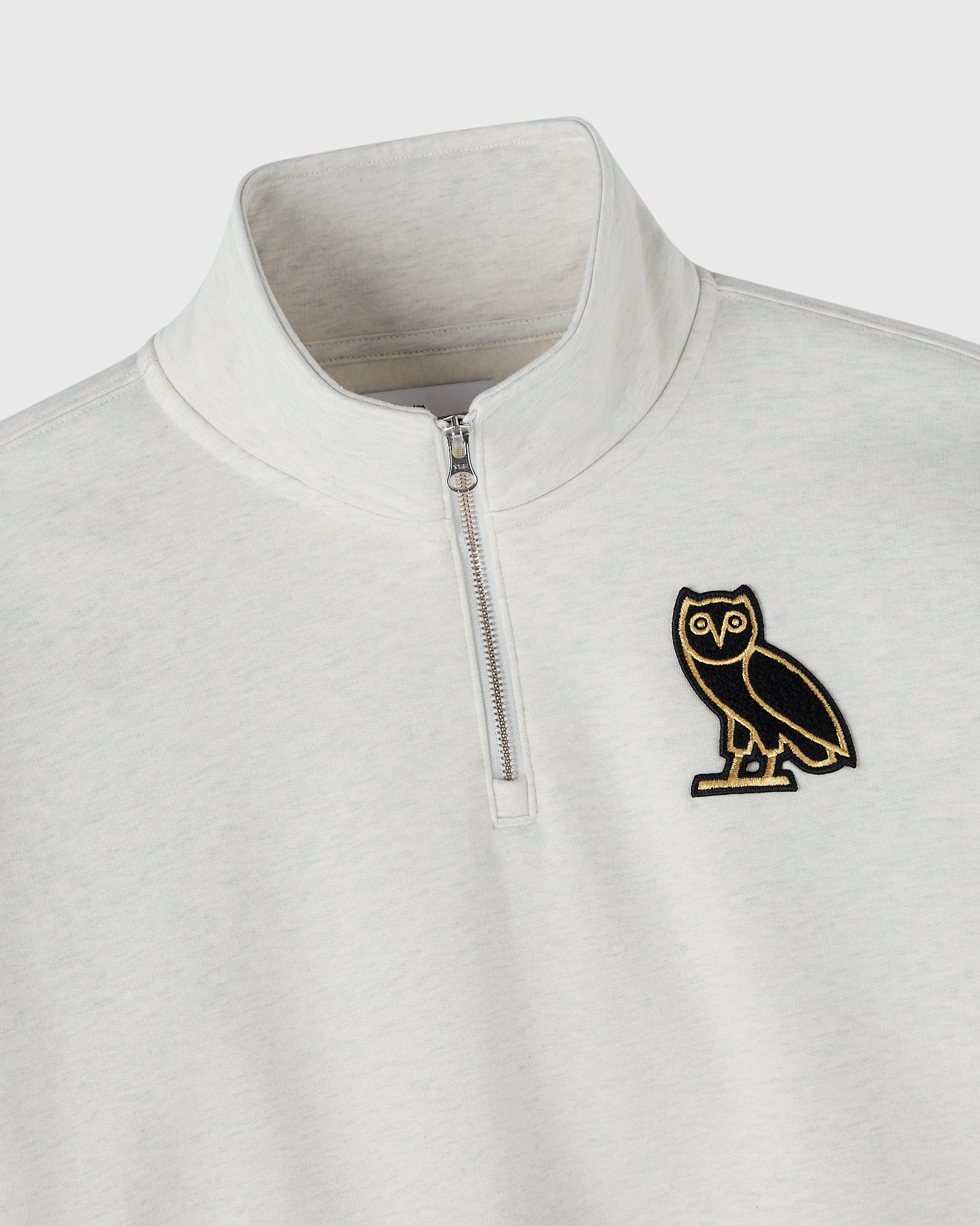 Signature Quarter-Zip Mockneck - Ash Heather Grey