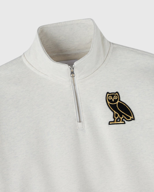 Signature Quarter-Zip Mockneck - Ash Heather Grey