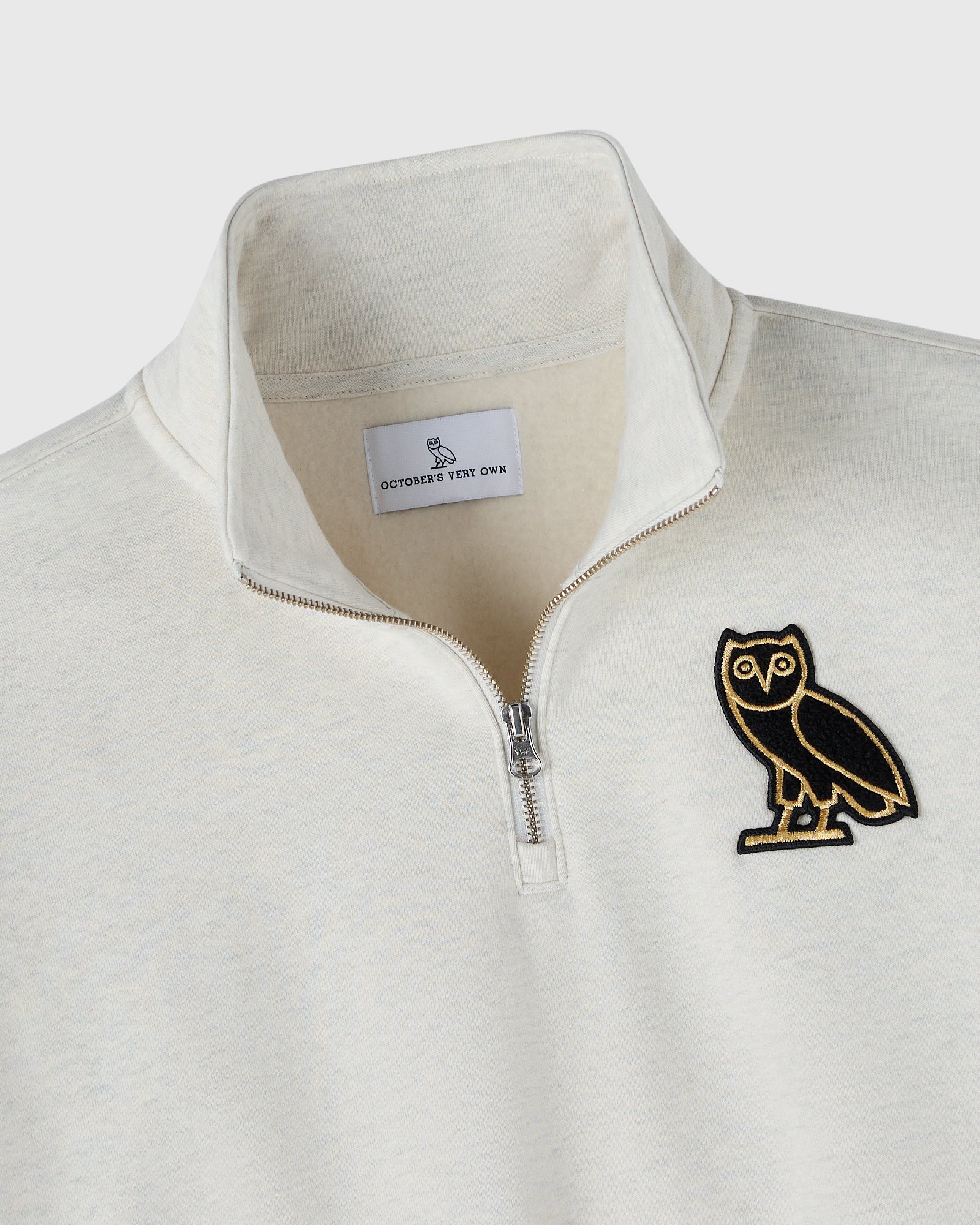 Signature Quarter-Zip Mockneck - Ash Heather Grey – October's Very Own
