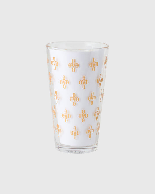 Pom Pom Drinking Glass - Clear