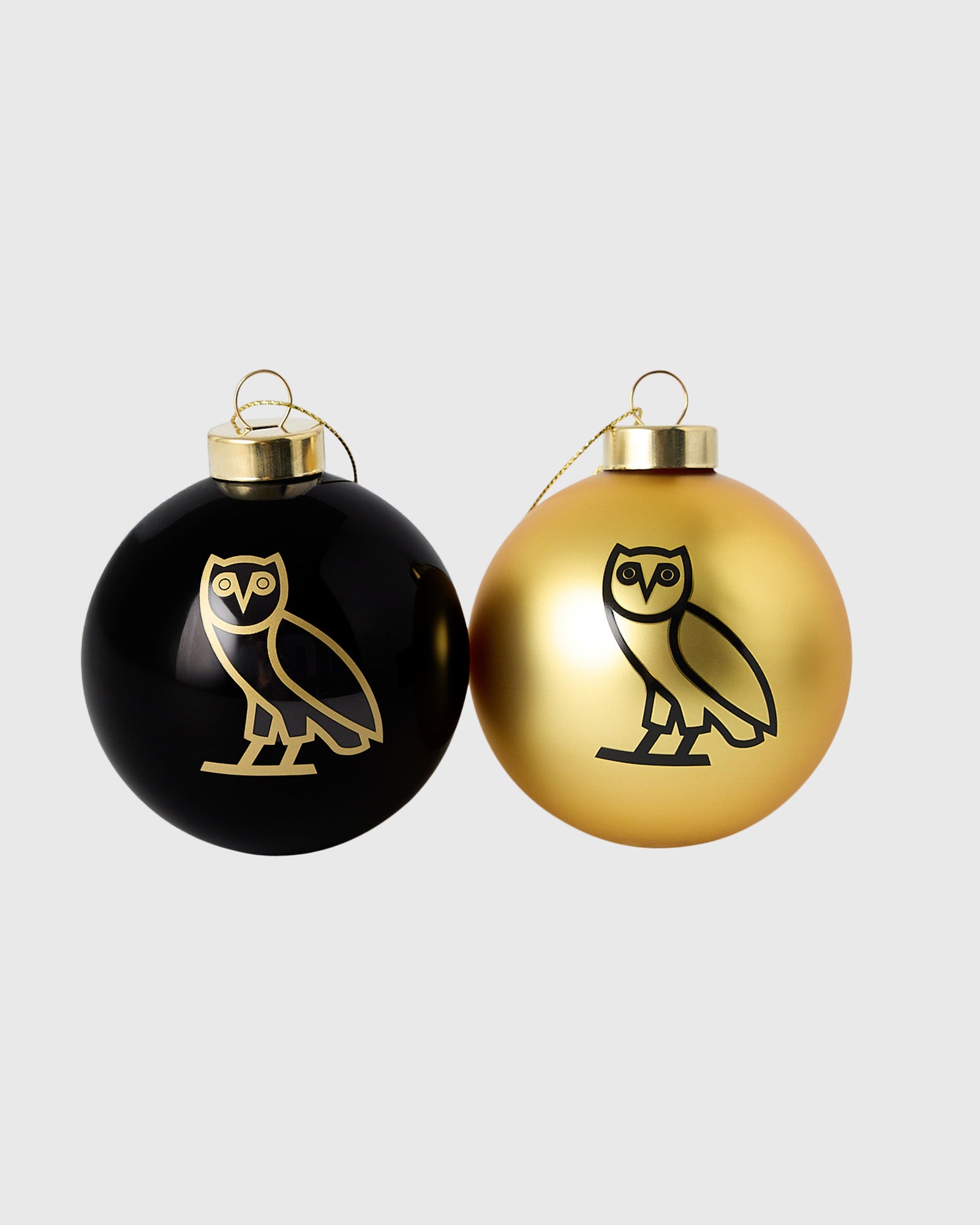 Owl Ornament - Black/Gold